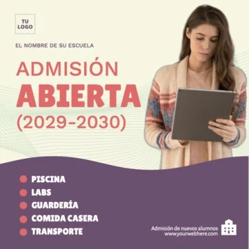 Edita un anuncio de matrícula abierta