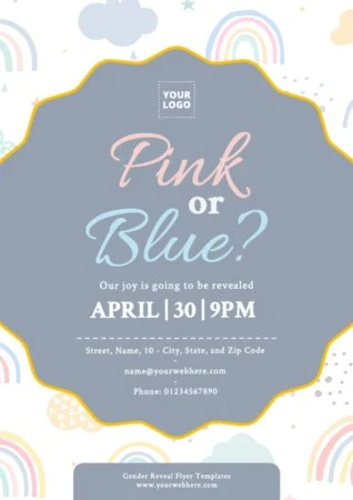 Edit a Gender Reveal party card