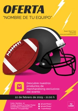 Edita un banner de Super Bowl