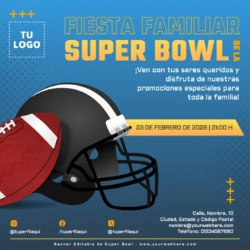 Edita un banner de Super Bowl