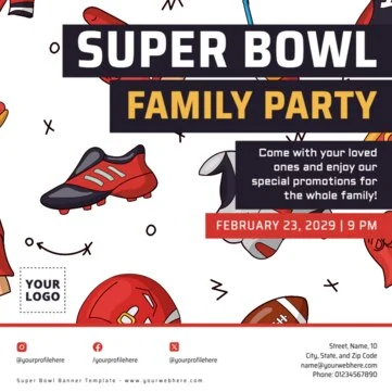 Edit a Super Bowl flyer