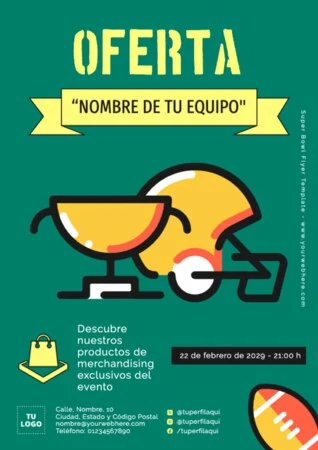 Edita un banner de Super Bowl