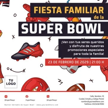 Edita un banner de Super Bowl