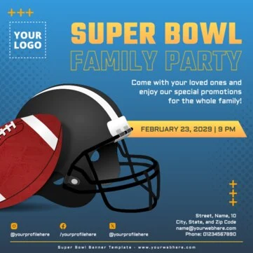 Edit a Super Bowl flyer