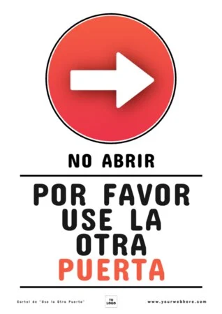 Edita un cartel de No Entrar