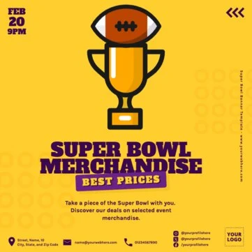 Edit a Super Bowl flyer