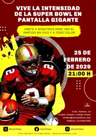 Edita un banner de Super Bowl