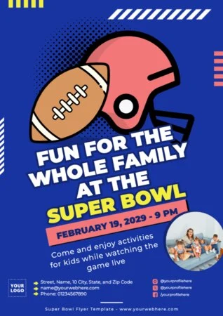 Edit a Super Bowl flyer