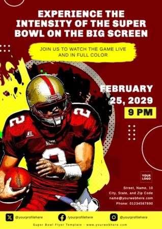 Edit a Super Bowl flyer