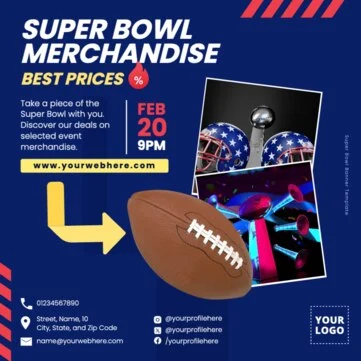 Edit a Super Bowl flyer