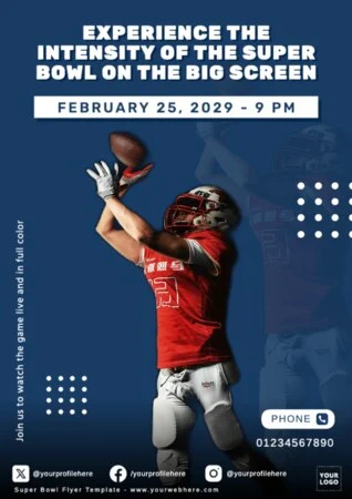 Edit a Super Bowl flyer