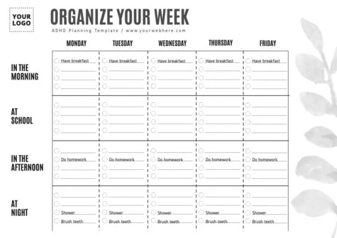 Edit an ADHD planner