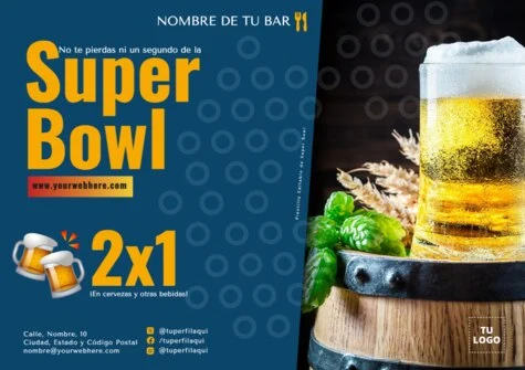 Edita un banner de Super Bowl