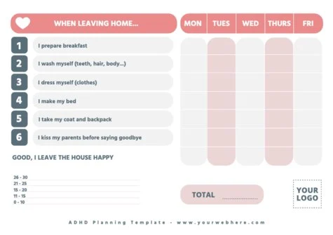 Edit an ADHD planner