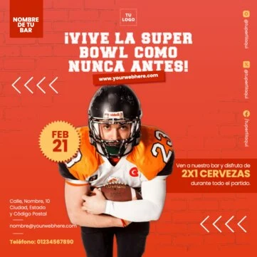 Edita un banner de Super Bowl