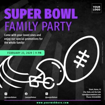 Edit a Super Bowl flyer