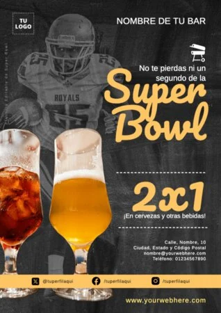 Edita un banner de Super Bowl