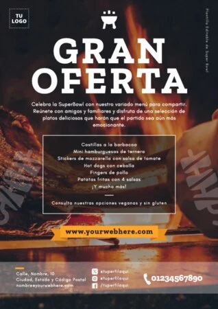 Edita un banner de Super Bowl