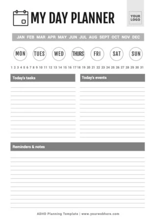 Edit an ADHD planner