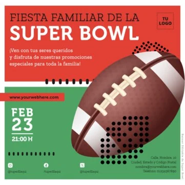 Edita un banner de Super Bowl