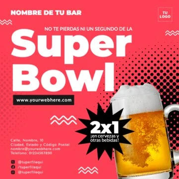 Edita un banner de Super Bowl