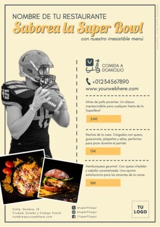 Edita un banner de Super Bowl