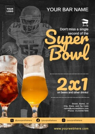 Edit a Super Bowl flyer