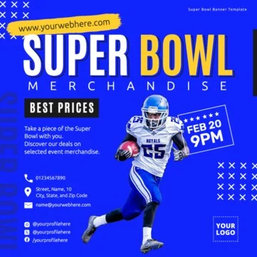 Edit a Super Bowl flyer