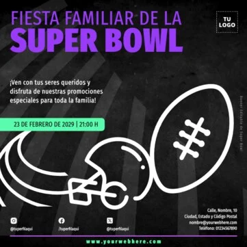 Edita un banner de Super Bowl