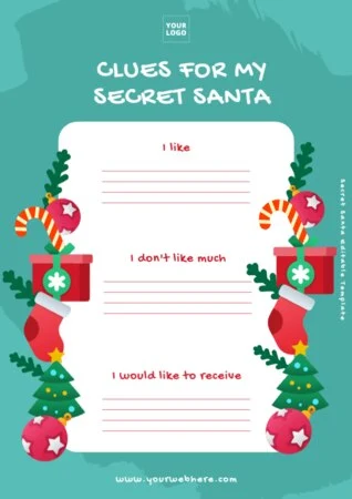 Edit a Secret Santa template