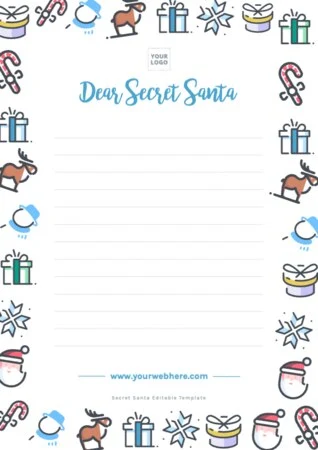 Edit a Secret Santa template