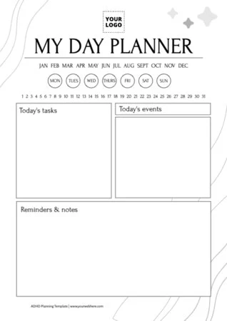 Edit an ADHD planner