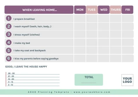 Edit an ADHD planner