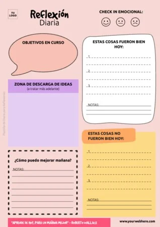 Edita una plantilla de un diario