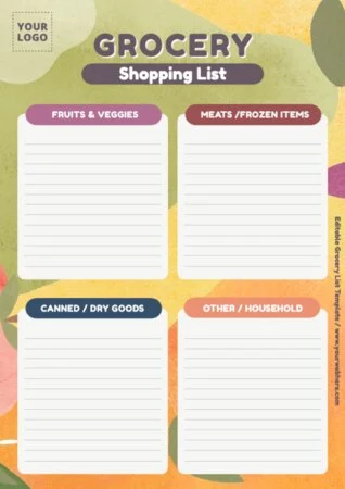 Edit a Grocery List