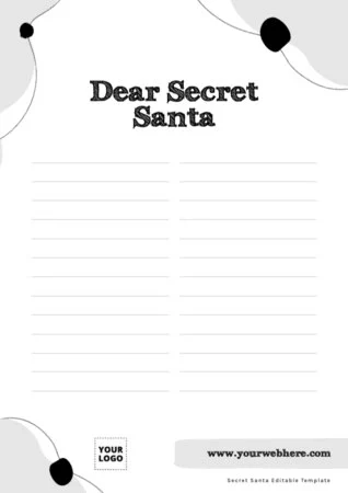 Edit a Secret Santa template