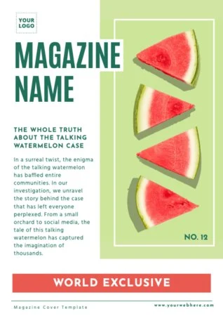 Edit a blank Magazine template