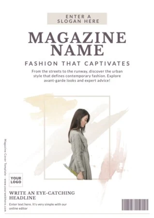 Edit a blank Magazine template