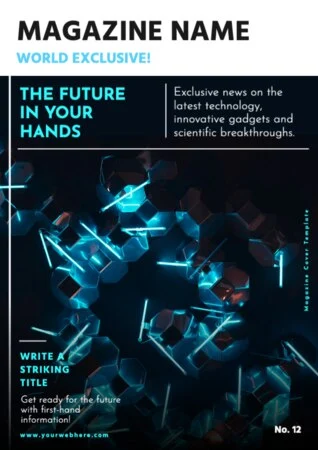 Edit a blank Magazine template