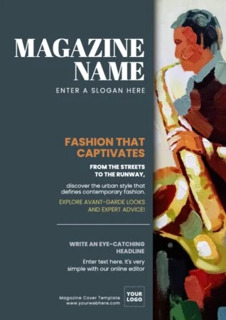 Edit a blank Magazine template