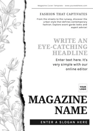 Edit a blank Magazine template