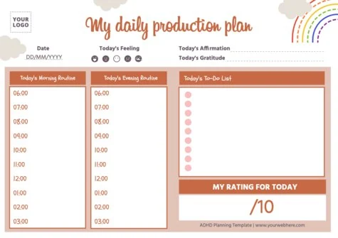 Edit an ADHD planner