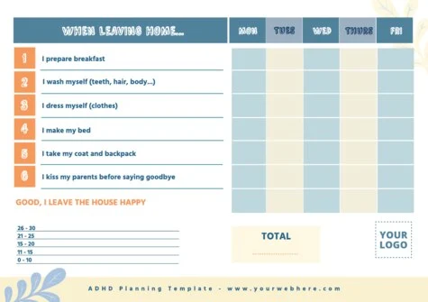 Edit an ADHD planner