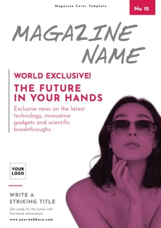 Edit a blank Magazine template