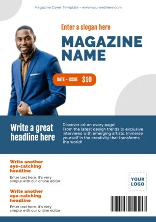 Edit a blank Magazine template
