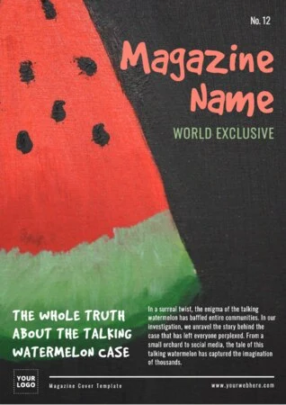 Edit a blank Magazine template