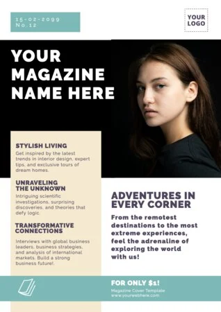 Edit a blank Magazine template