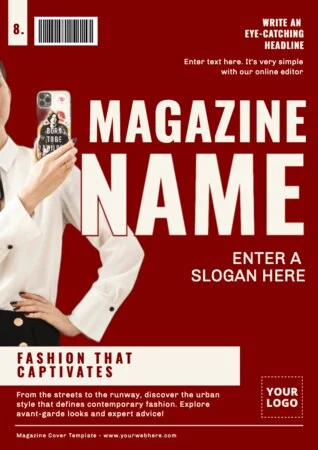 Edit a blank Magazine template