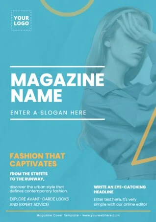 Edit a blank Magazine template