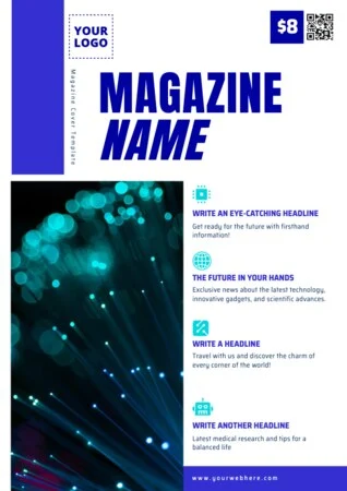 Edit a blank Magazine template